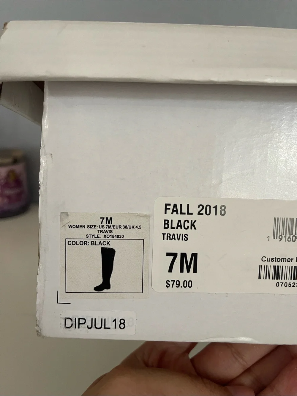 XOXO Black Over-the-Knee Studded Suede-Look Boots